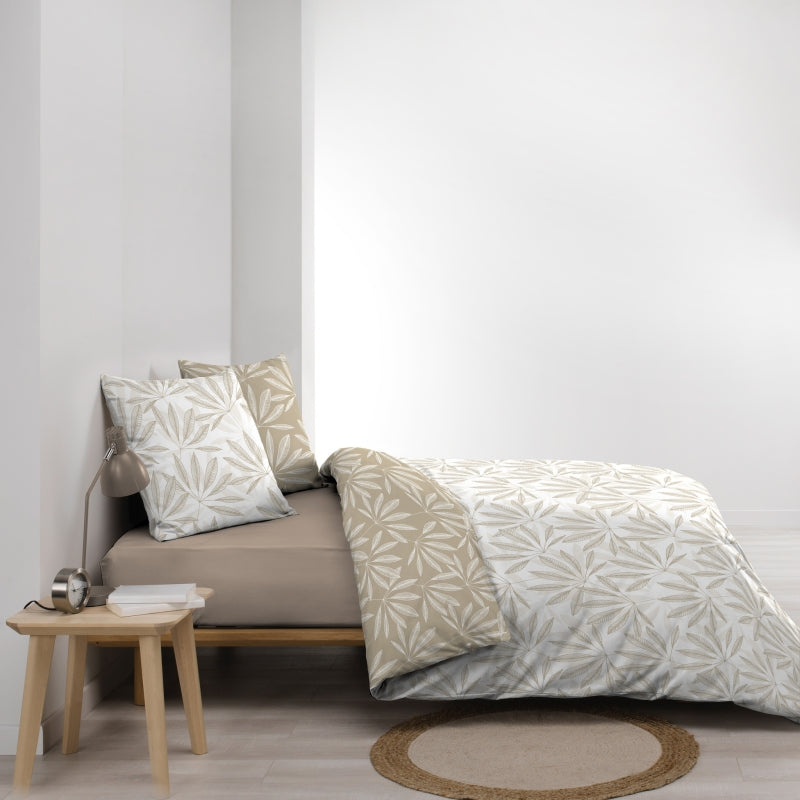 JAKU duvet cover 3-piece set 94.5" x 86.6" - Beige