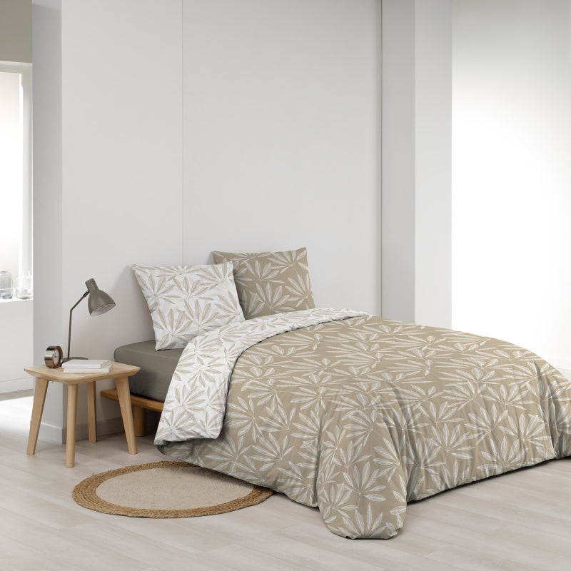 JAKU duvet cover 3-piece set 94.5" x 86.6" - Beige