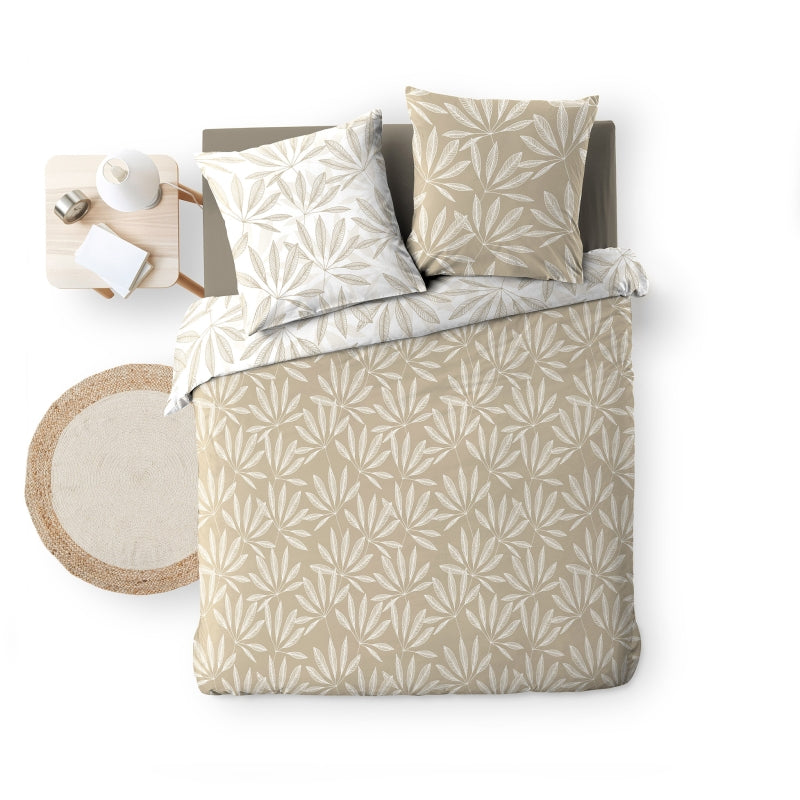 JAKU duvet cover 3-piece set 94.5" x 86.6" - Beige