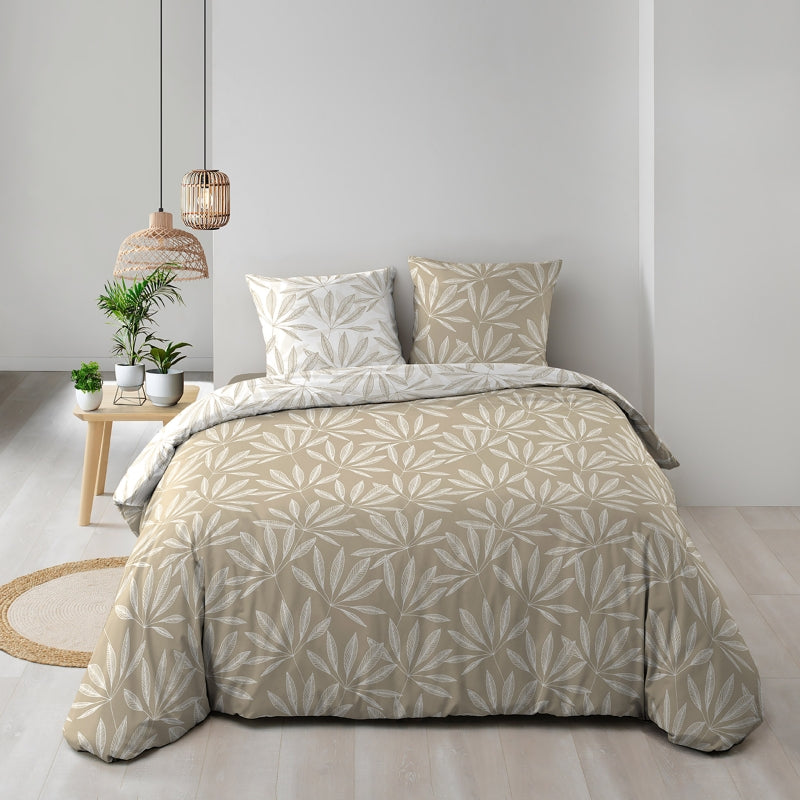 JAKU duvet cover 3-piece set 94.5" x 86.6" - Beige