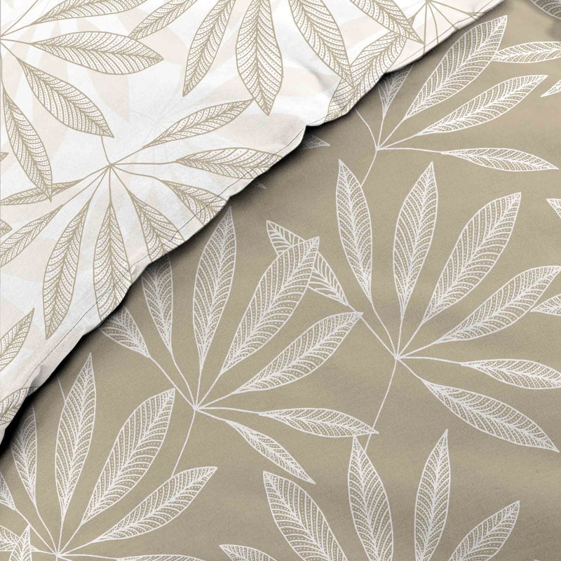 JAKU duvet cover 3-piece set 94.5" x 86.6" - Beige