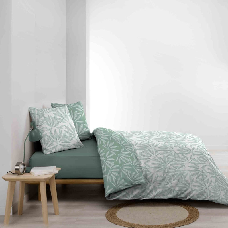 JAKU duvet cover 3-piece set 94.5" x 86.6" - Green