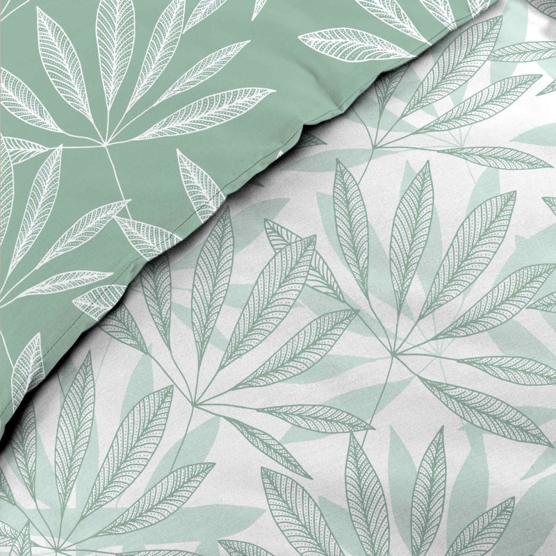 JAKU duvet cover 3-piece set 94.5" x 86.6" - Green