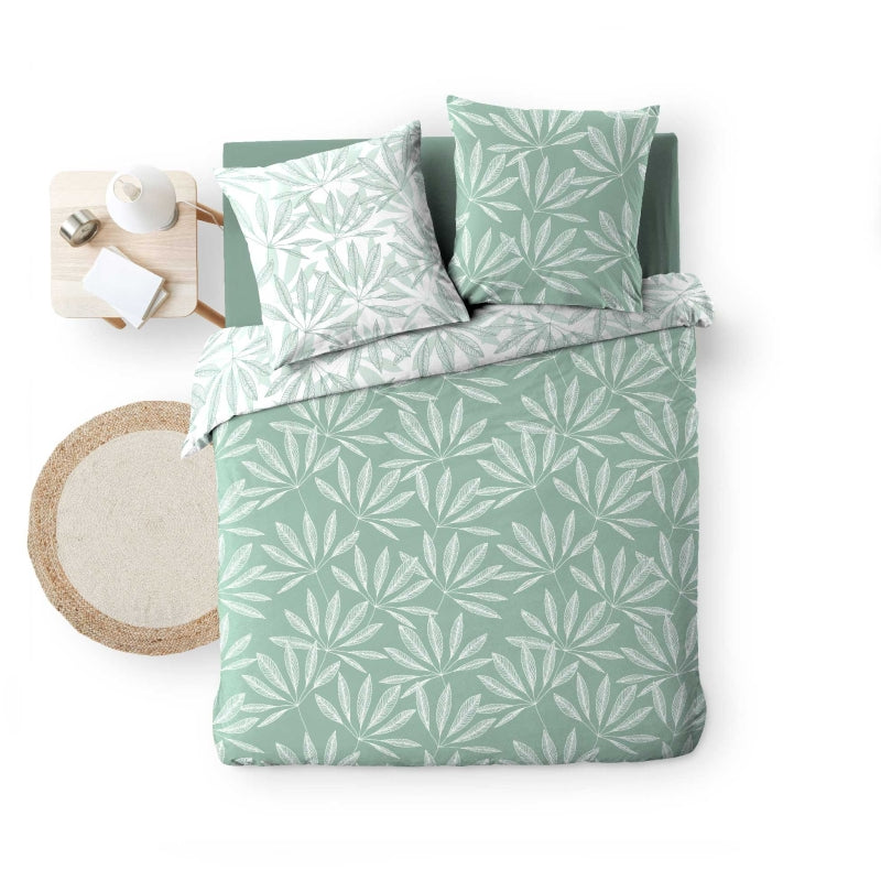 JAKU duvet cover 3-piece set 94.5" x 86.6" - Green