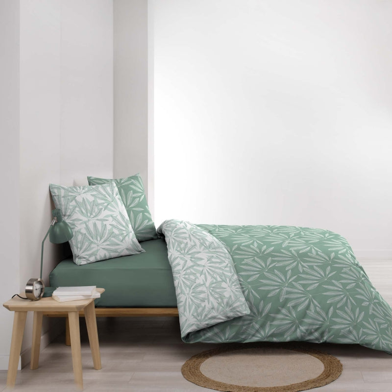 JAKU duvet cover 3-piece set 94.5" x 86.6" - Green