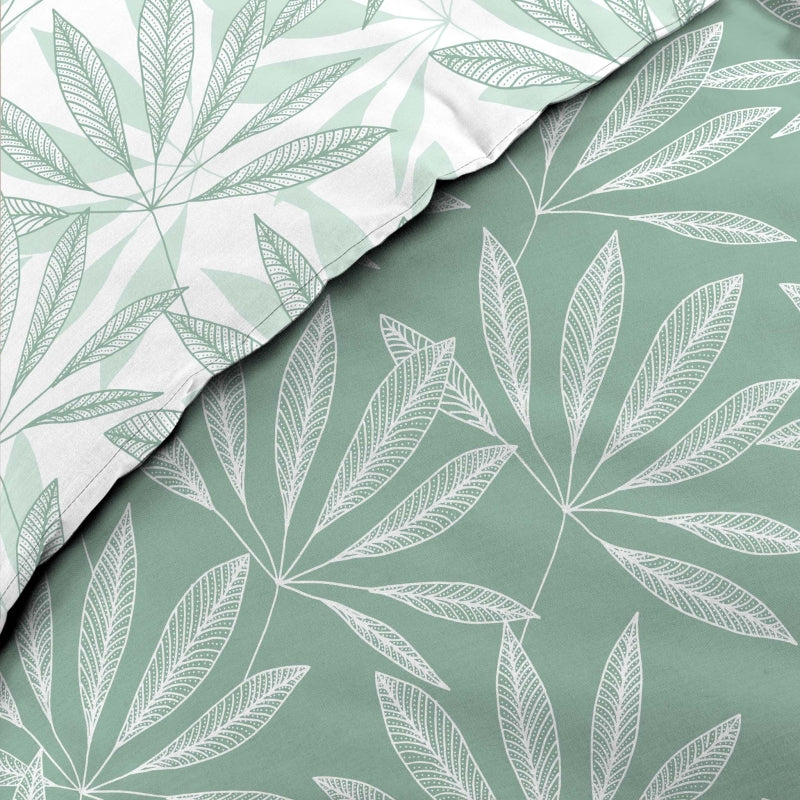 JAKU duvet cover 3-piece set 94.5" x 86.6" - Green