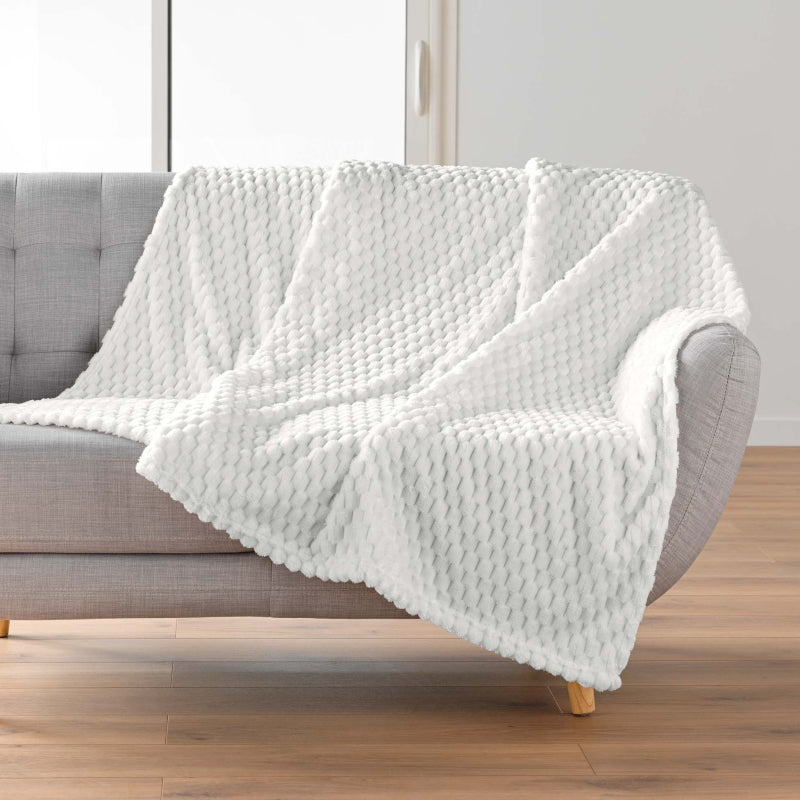 BOFY Soft Throw, 49.2" x 59.1" - White