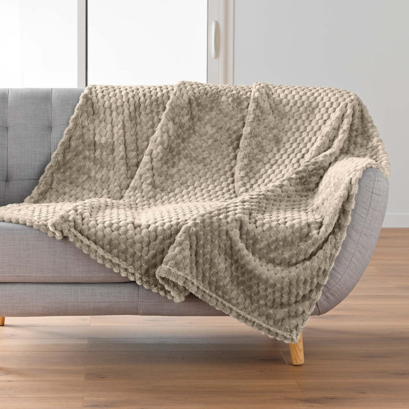 BOFY Soft Throw, 49.2" x 59.1" - Taupe