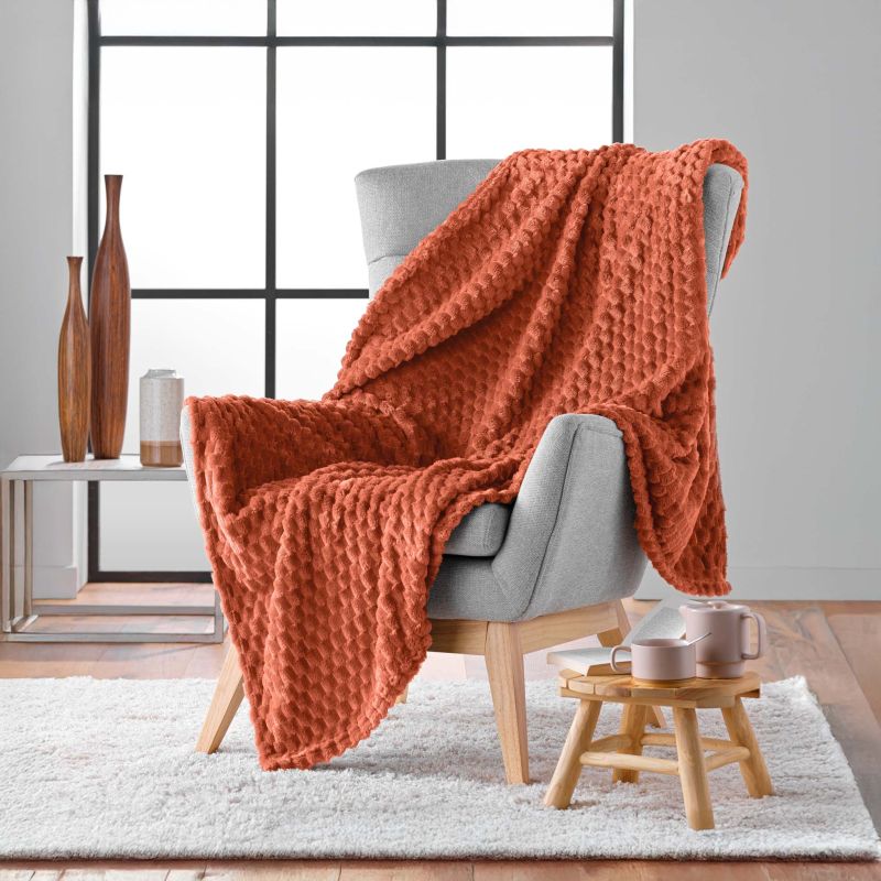 BOFY Soft Throw, 49.2" x 59.1" - Terracotta