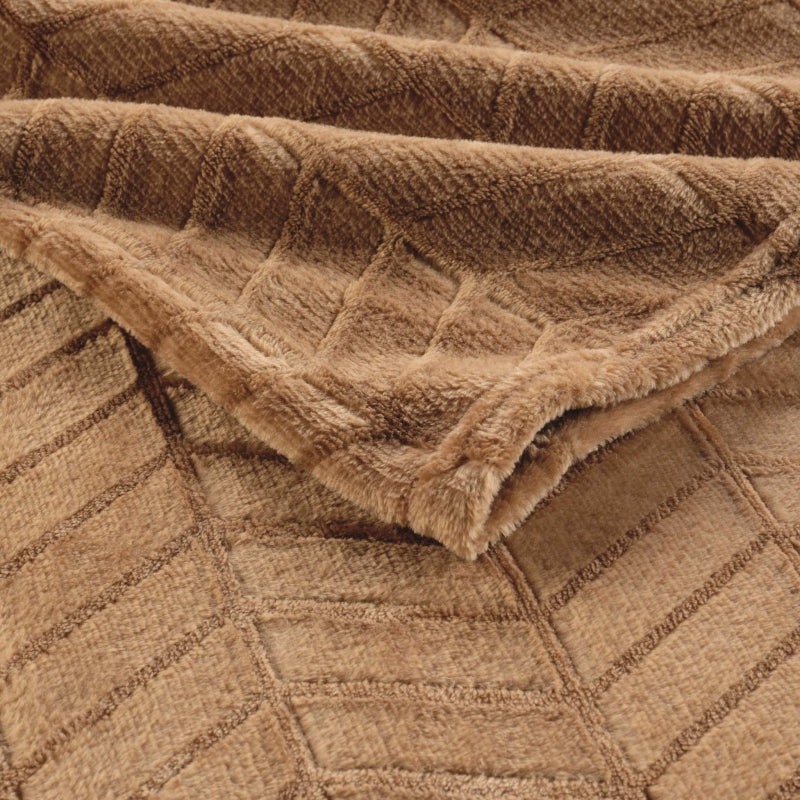 SAJY Soft Throw, 70.9" x 86.6" - Brown