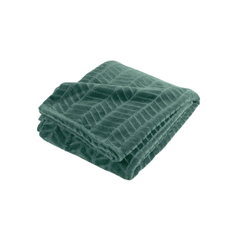 SAJY Soft Throw, 70.9" x 86.6" - Green