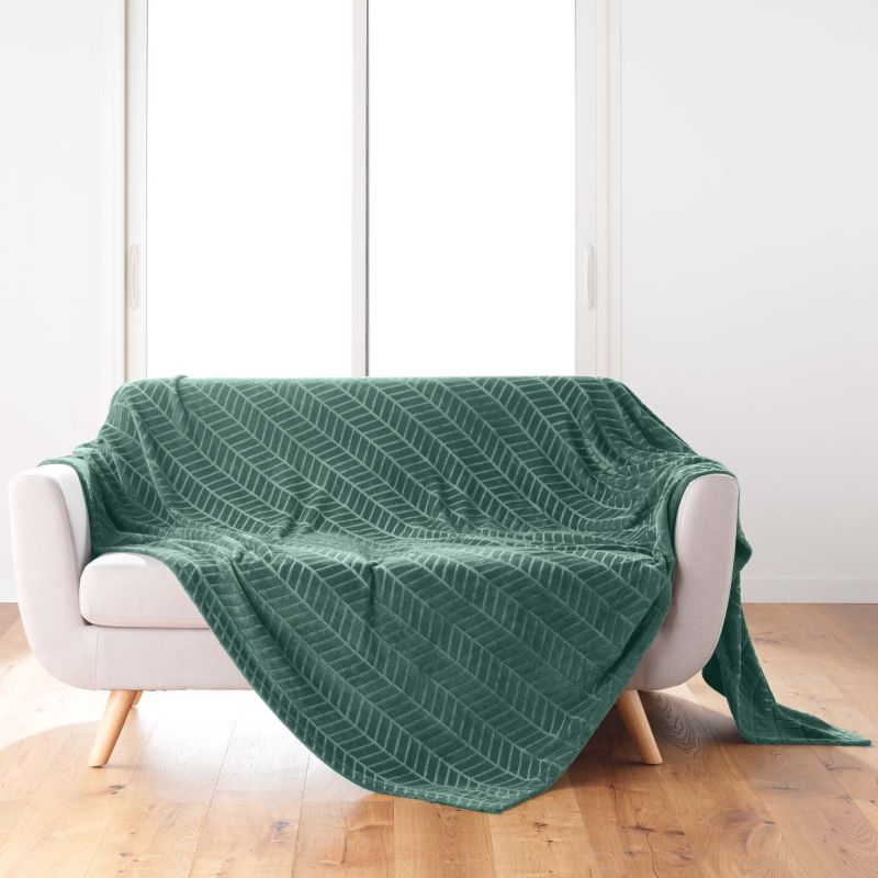 SAJY Soft Throw, 70.9" x 86.6" - Green