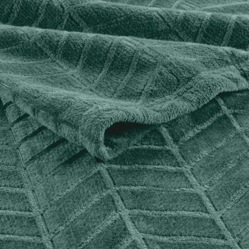 SAJY Soft Throw, 70.9" x 86.6" - Green