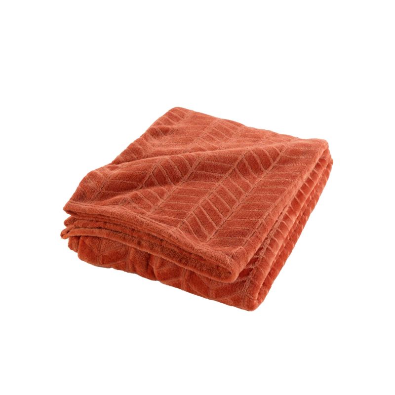 SAJY Soft Throw, 70.9" x 86.6" - Terracotta