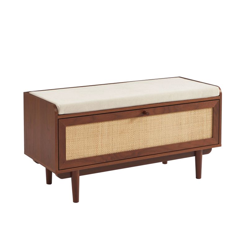 LEON Shoe Bench - Dark wood