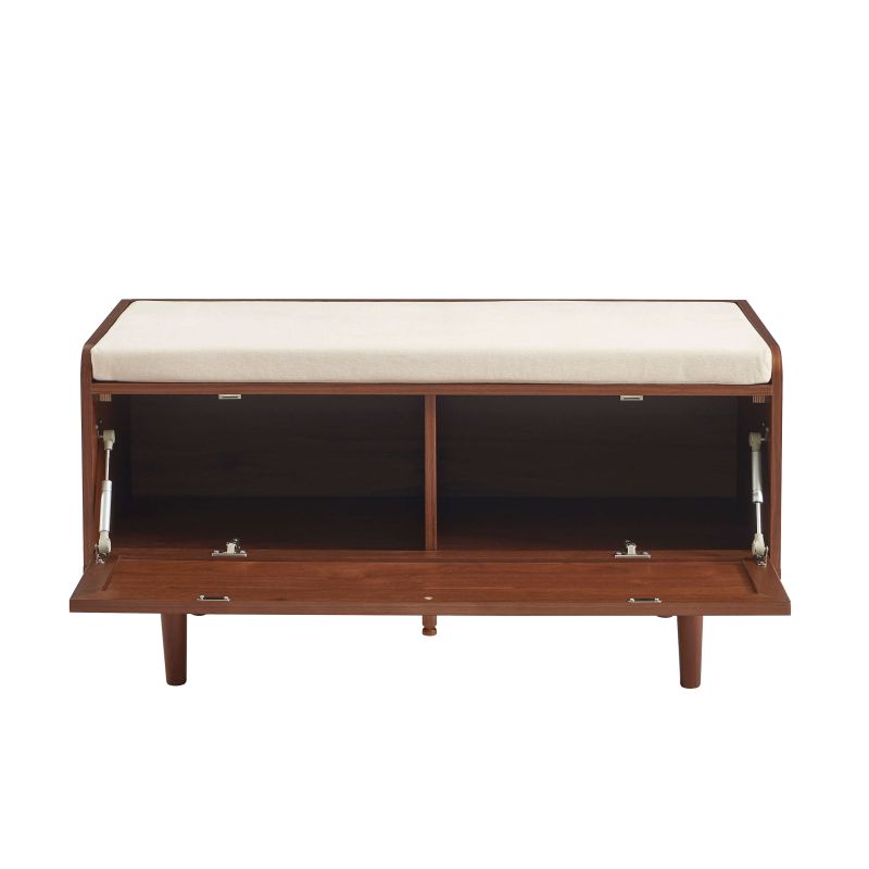 LEON Shoe Bench - Dark wood