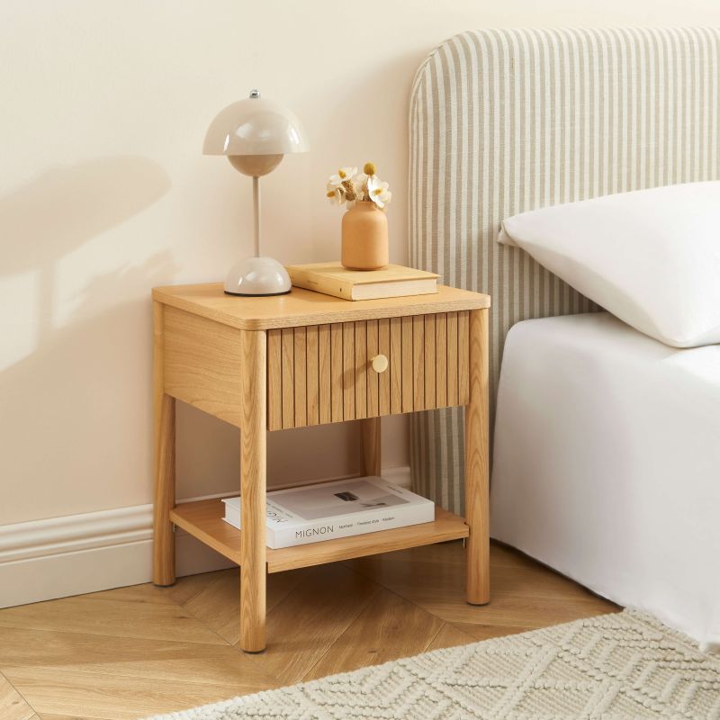 CLEO Nightstand - Light wood
