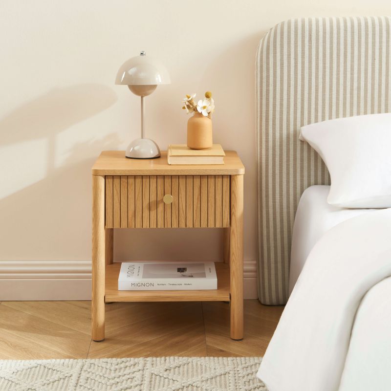CLEO Nightstand - Light wood
