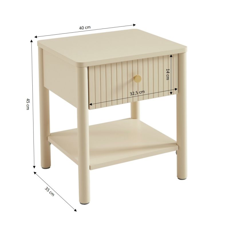 CLEO Nightstand - Beige
