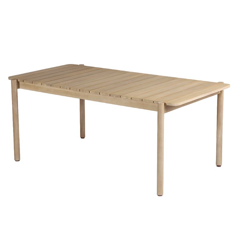 SAMOA Dining Table Set wiith 6 NOA Chairs - Wood/Beige