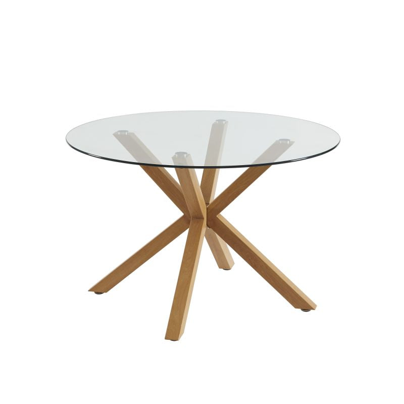 HARRY dining Table Set with 4 NOA Chairs - Beige
