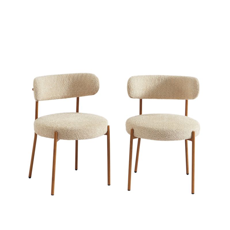 HARRY dining Table Set with 4 NOA Chairs - Beige