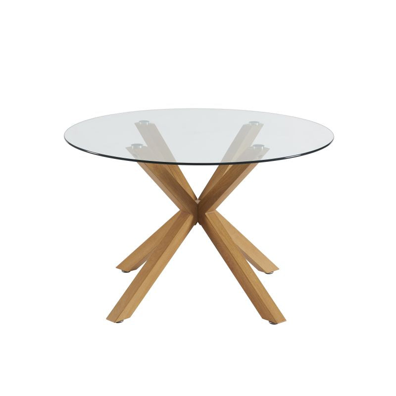 HARRY dining Table Set with 4 NOA Chairs - Beige