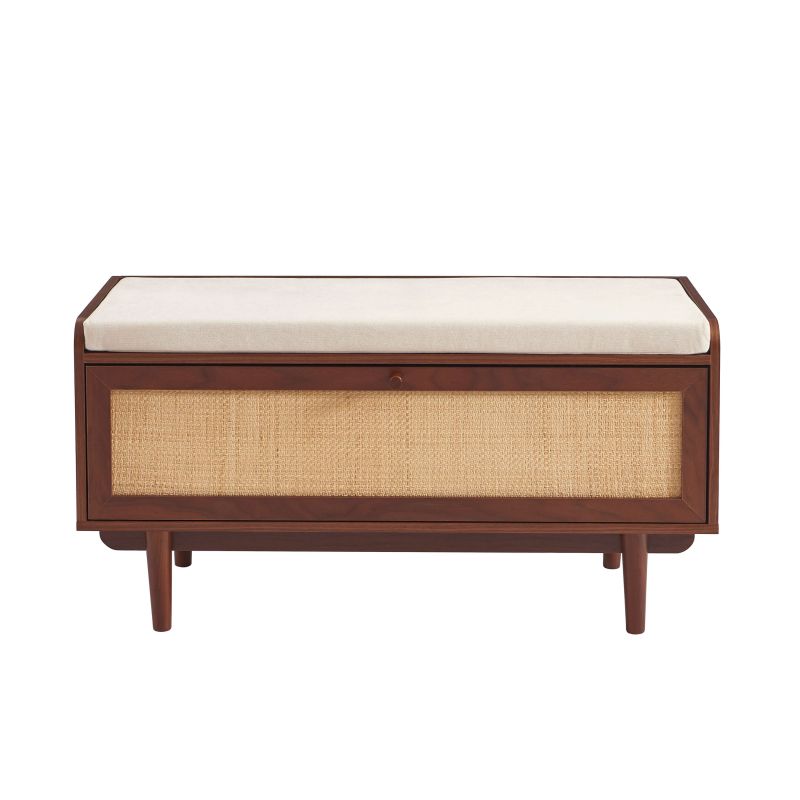 LEON Shoe Bench - Dark wood