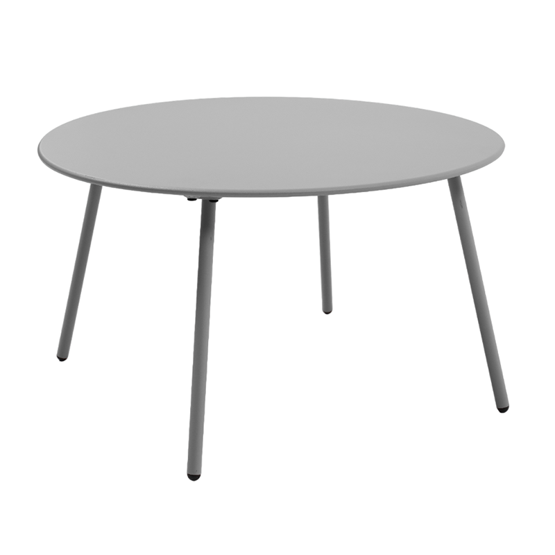 PANTONE® 4-Seat Steel Outdoor Furniture Set with Cushions – Gray