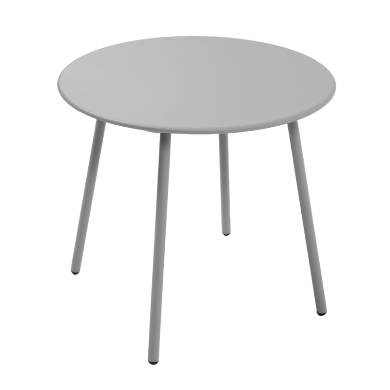 PANTONE® 4-Seat Steel Outdoor Furniture Set with Cushions – Gray