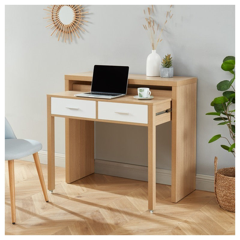 STUDIO Extendable Desk 38.8" - Light wood