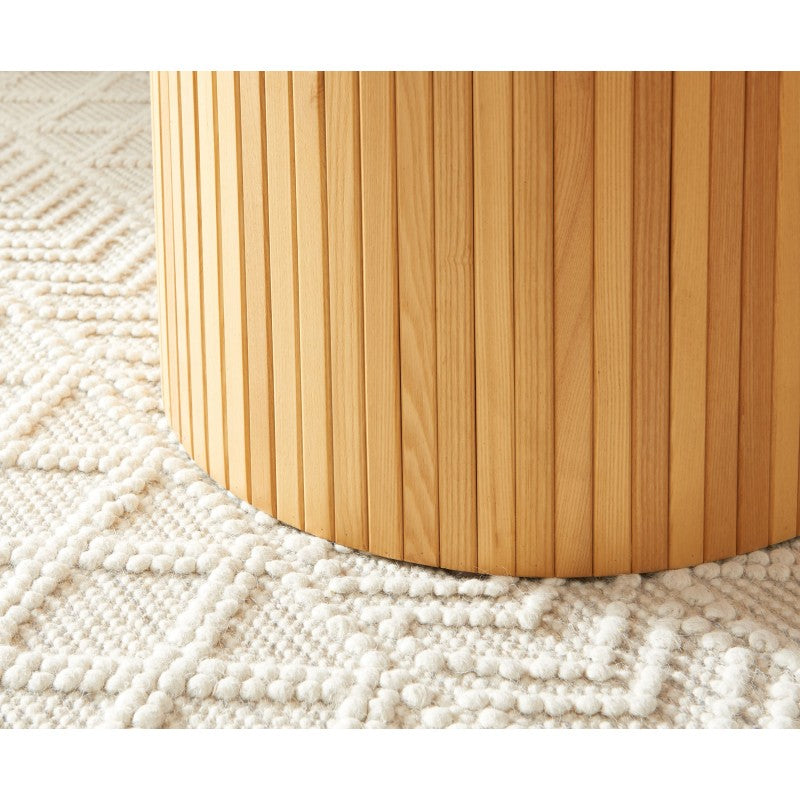 ERNEST Round Dining Table 47.2" - Light wood