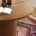 ERNEST Round Dining Table 47.2" - Dark wood