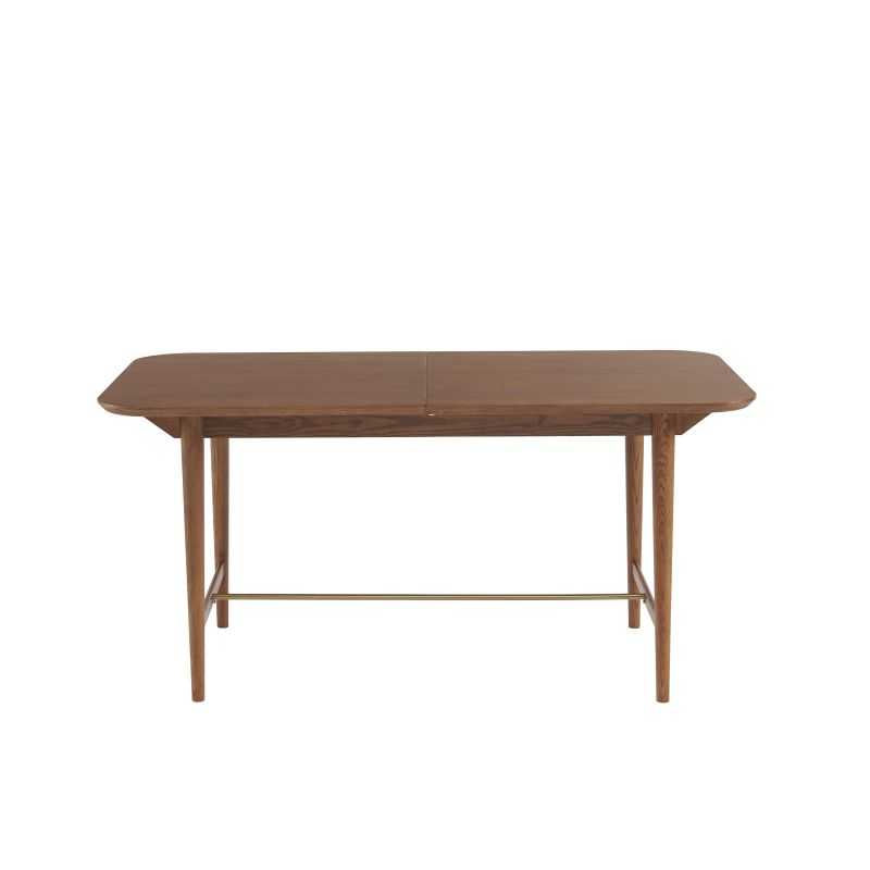 JILL Rectangular Extendable Dining Table 63" to 78.7" - Dark wood