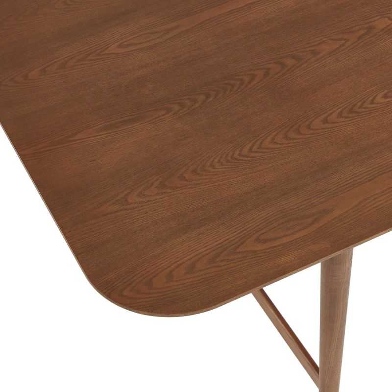 JILL Rectangular Extendable Dining Table 63" to 78.7" - Dark wood