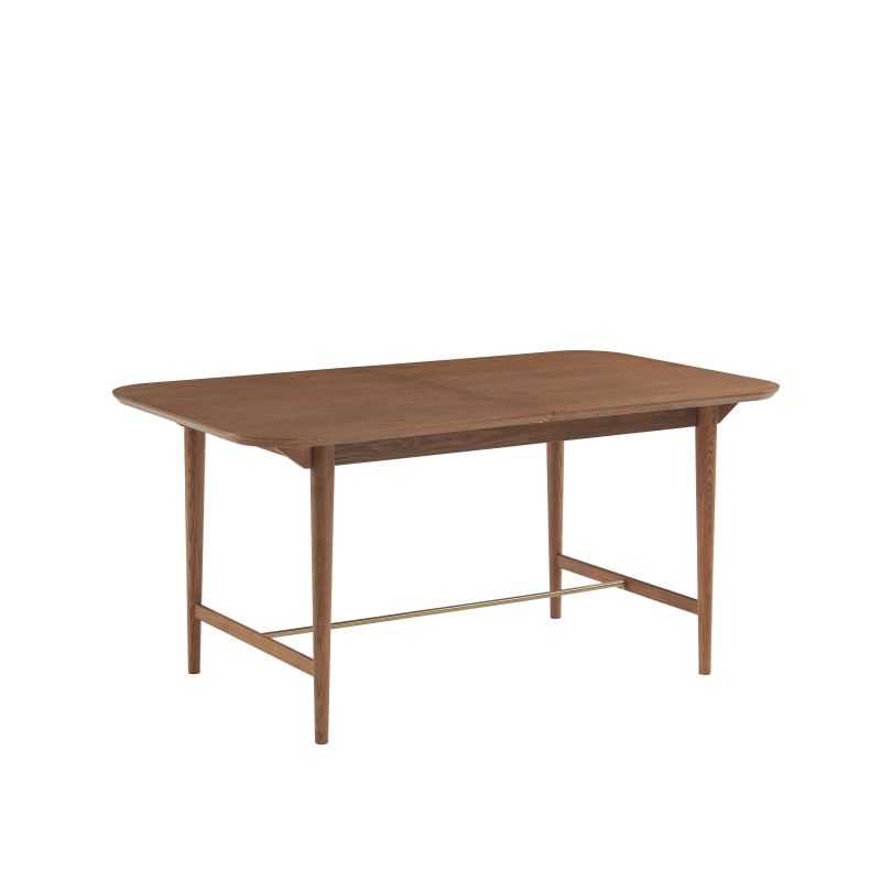 JILL Rectangular Extendable Dining Table 63" to 78.7" - Dark wood