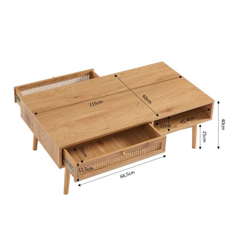 INES Coffee Table - Light wood