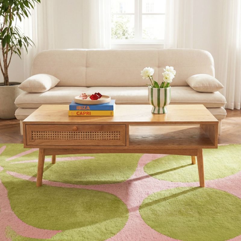 INES Coffee Table - Light wood