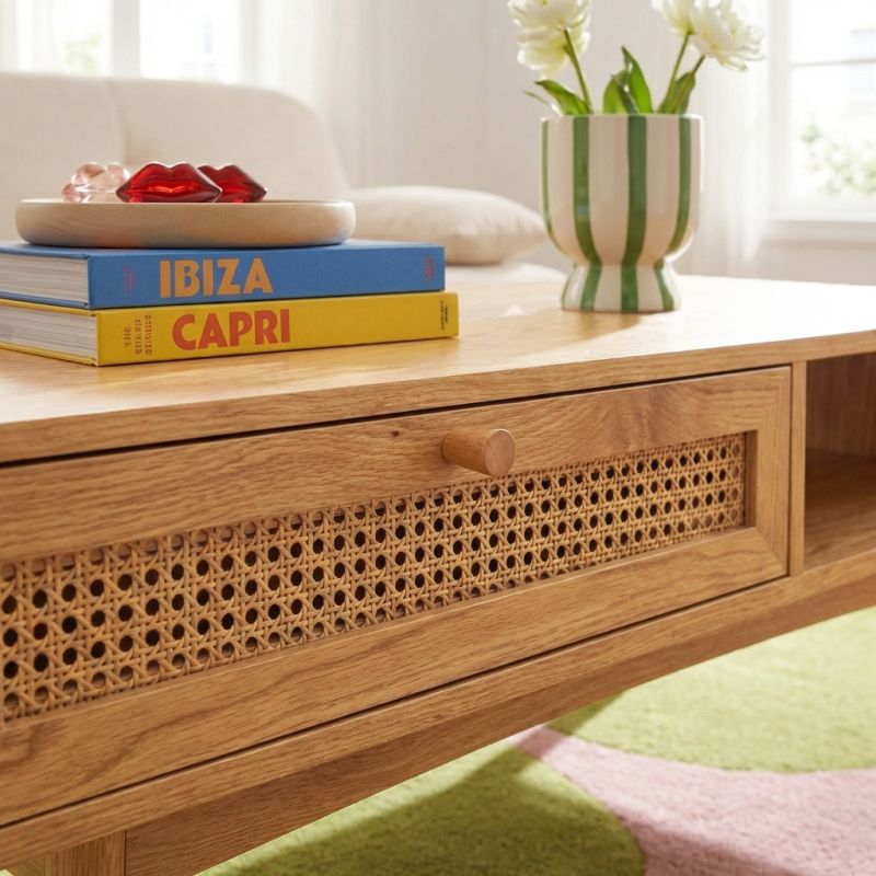 INES Coffee Table - Light wood
