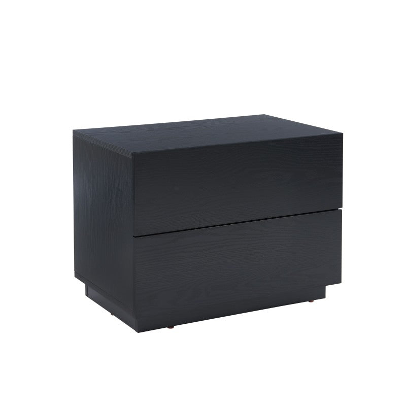 MORPHEE Black LED Nightstand - Black