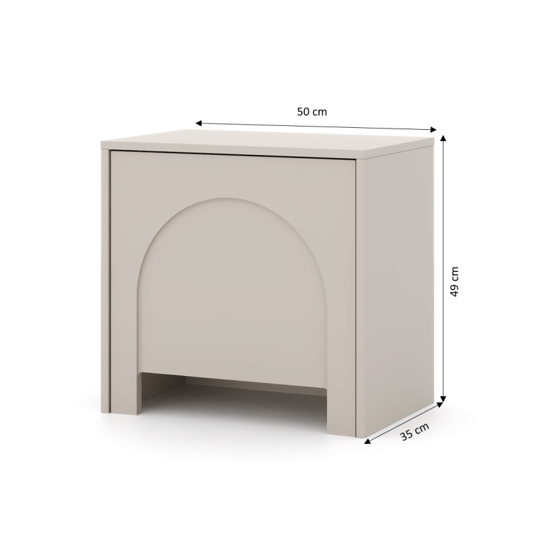 EDDA Nightstand - Beige