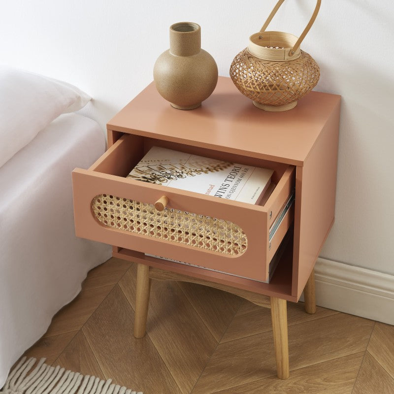 SIXTINE Nightstand - Terracotta