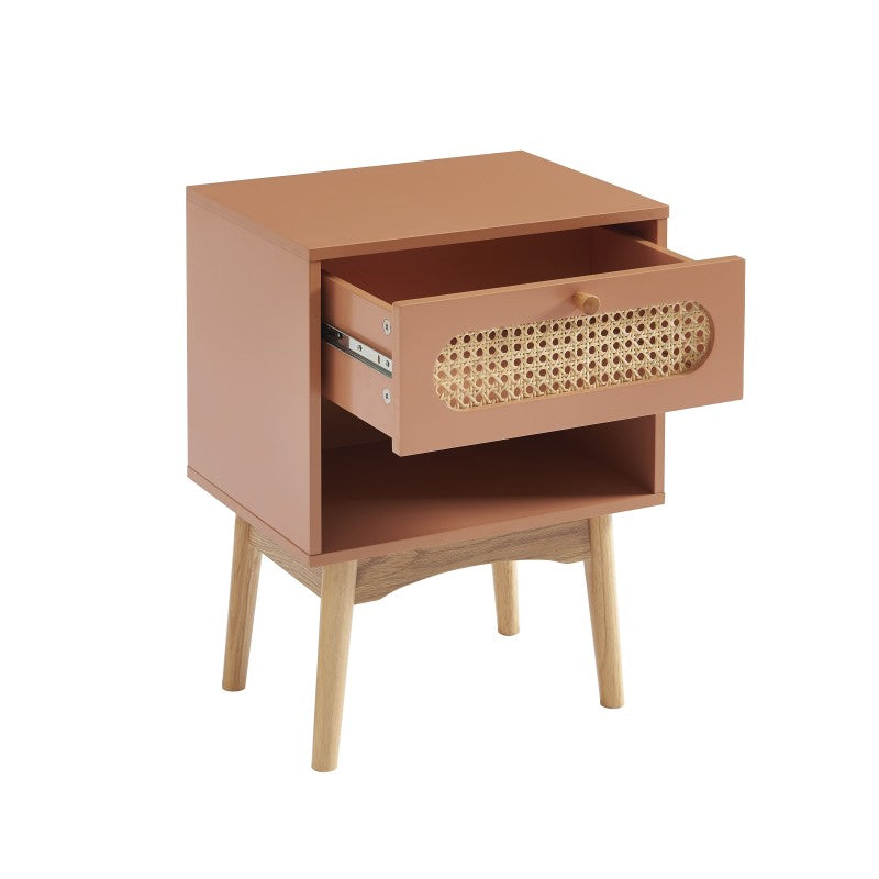 SIXTINE Nightstand - Terracotta