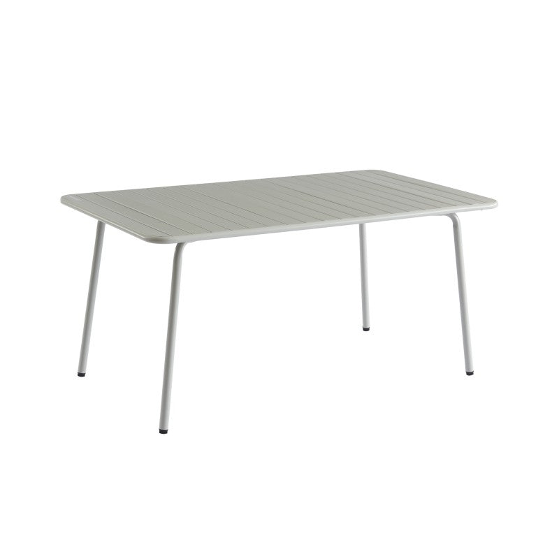 PANTONE® Rectangular Garden Table in Glacier Gray Steel, 63" – Gray