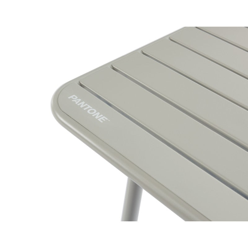 PANTONE® Rectangular Garden Table in Glacier Gray Steel, 63" – Gray
