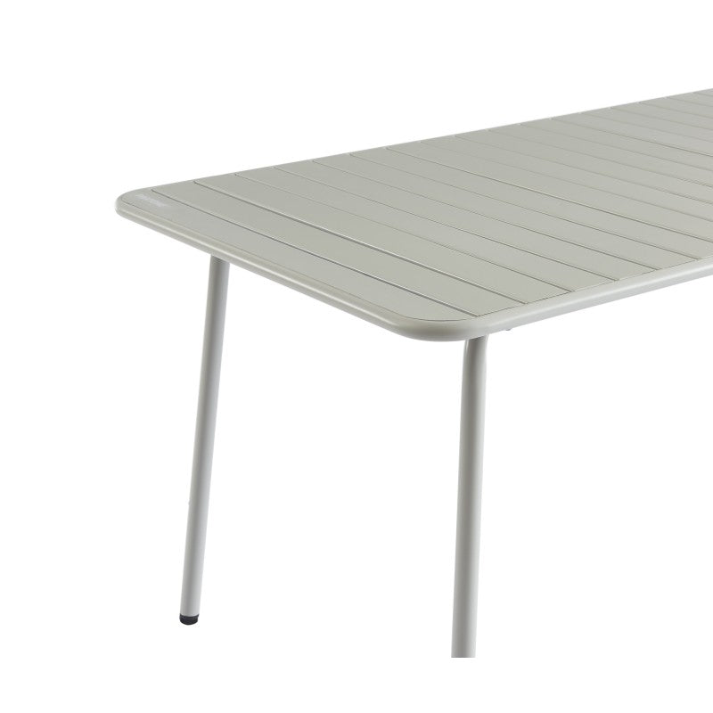 PANTONE® Rectangular Garden Table in Glacier Gray Steel, 63" – Gray