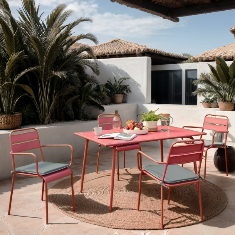 PANTONE® Garden Table, Glacier Gray, 55" – Gray