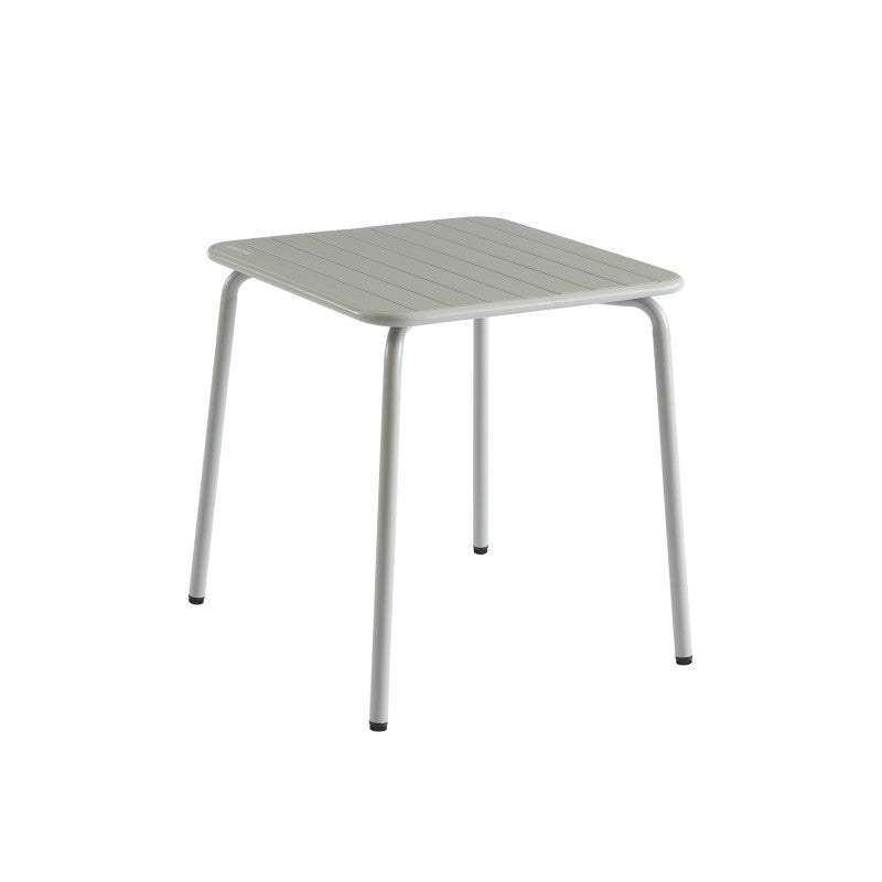 PANTONE® Square Garden Table in Glacier Gray Steel, 27.6" – Gray
