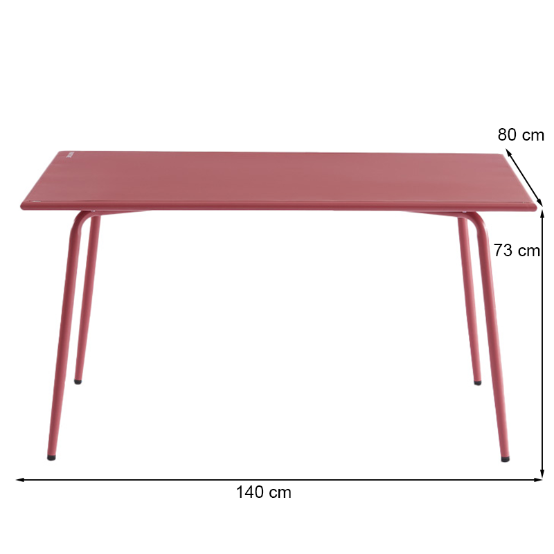 PANTONE® Garden Table, Glacier Gray, 55" – Gray