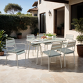 PANTONE® Garden Table, Glacier Gray, 55" – Gray